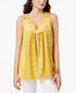 Style & Co Embroidered Sleeveless Top